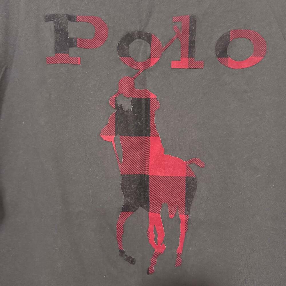 Polo Ralph Lauren Big Pony Plaid Back Print Short Sleeve Shirt Size M